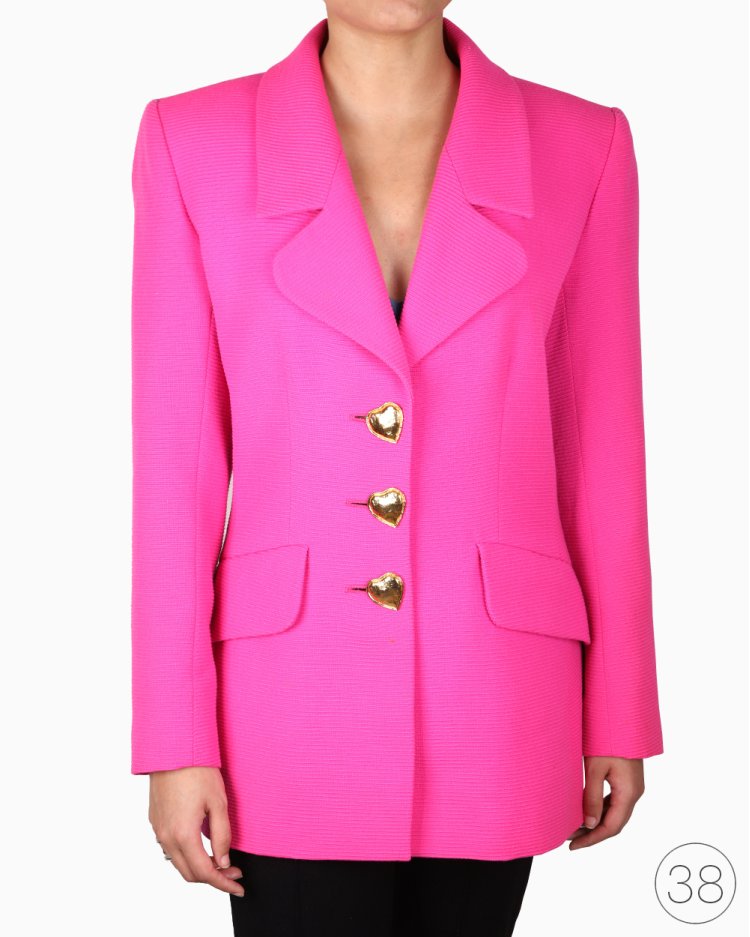 Yves Saint Laurent ピンク テーラードジャケット 36 Yves Saint Laurent ピンク テーラードジャケット 36 Yves Saint